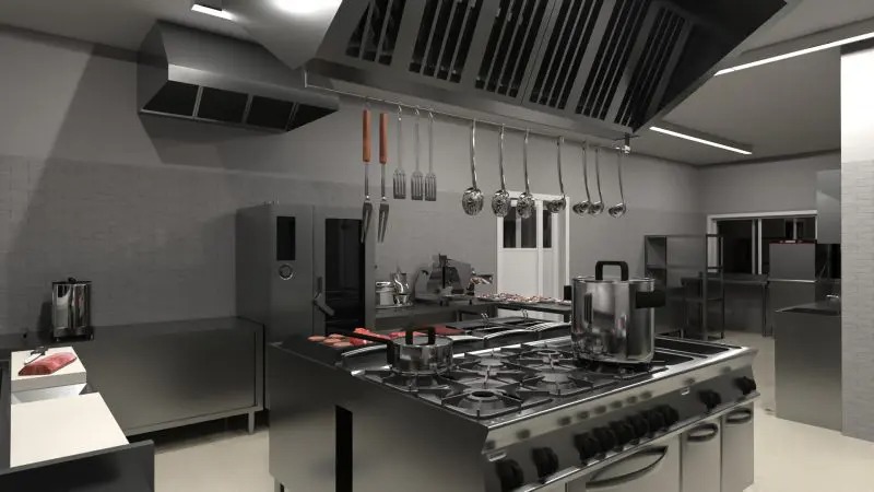 Cocina del restaurante